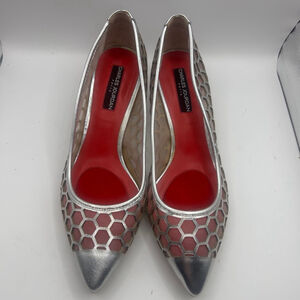 Women's Charles Jourdan Heels, Silver, Size 8.5 M